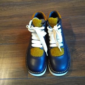 coach trooper hightop shearlings derby boots